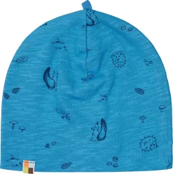 Beanie aus Slub Jersey mit Druck