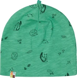 Beanie aus Slub Jersey mit Druck
