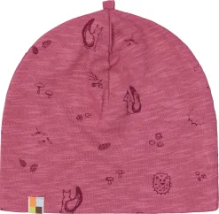 Beanie aus Slub Jersey mit Druck