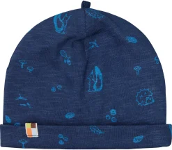 Beanie aus Slub Jersey mit Druck