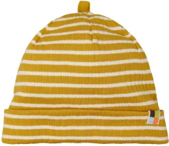 Beanie gestreift mit Rippe