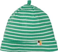 Beanie gestreift mit Rippe
