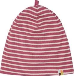 Beanie gestreift mit Rippe