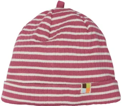 Beanie gestreift mit Rippe