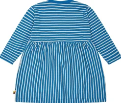 Kleid langarm gestreift mit Rippe