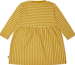 Kleid langarm gestreift mit Rippe