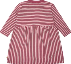 Kleid langarm gestreift mit Rippe