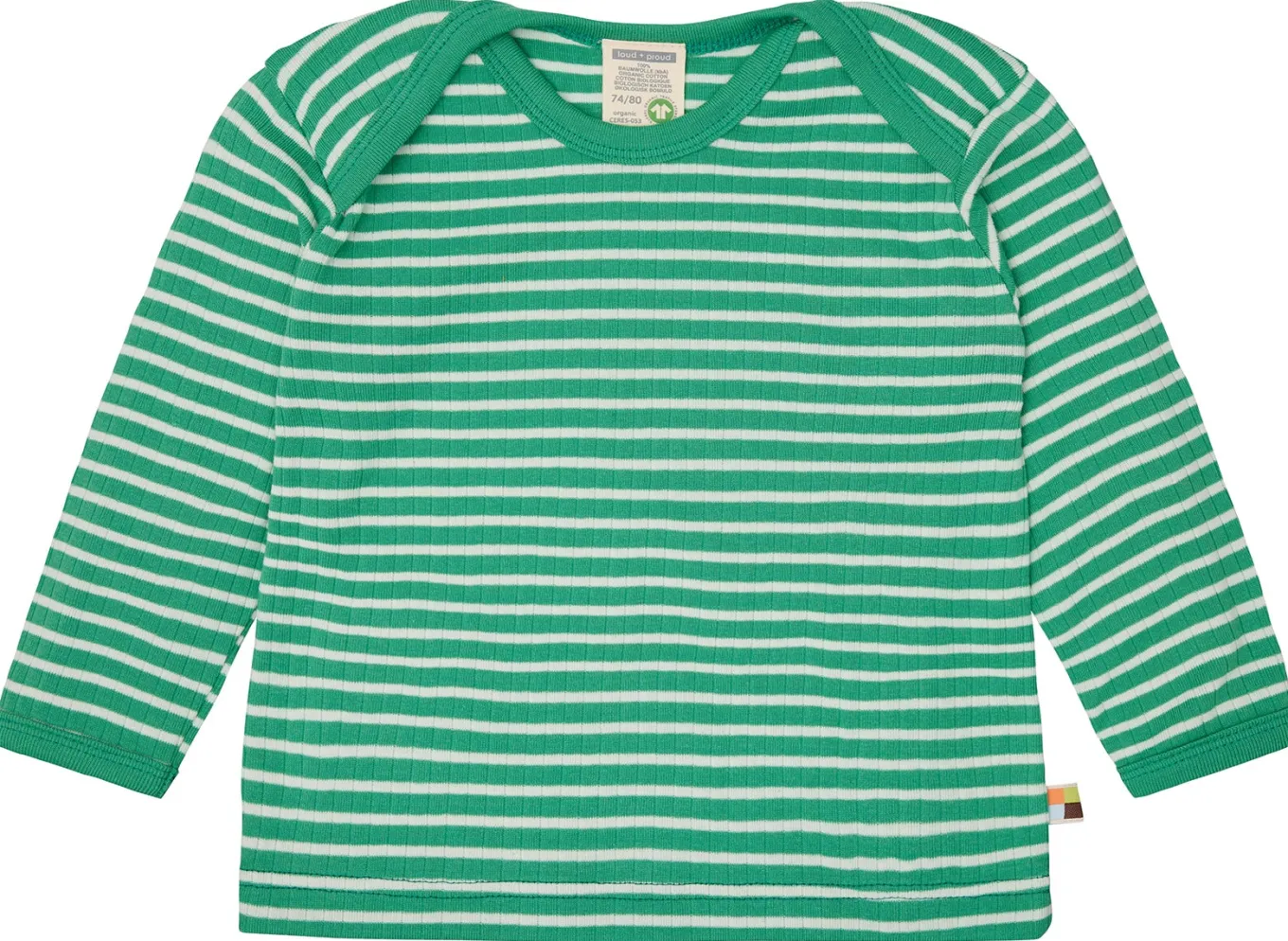 Shirt langarm gestreift mit Rippe
