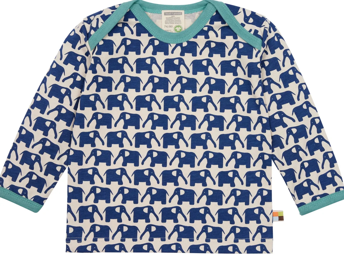 Shirt Langarm mit Druck Elefanten