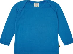 Shirt langarm Uni mit Rippe