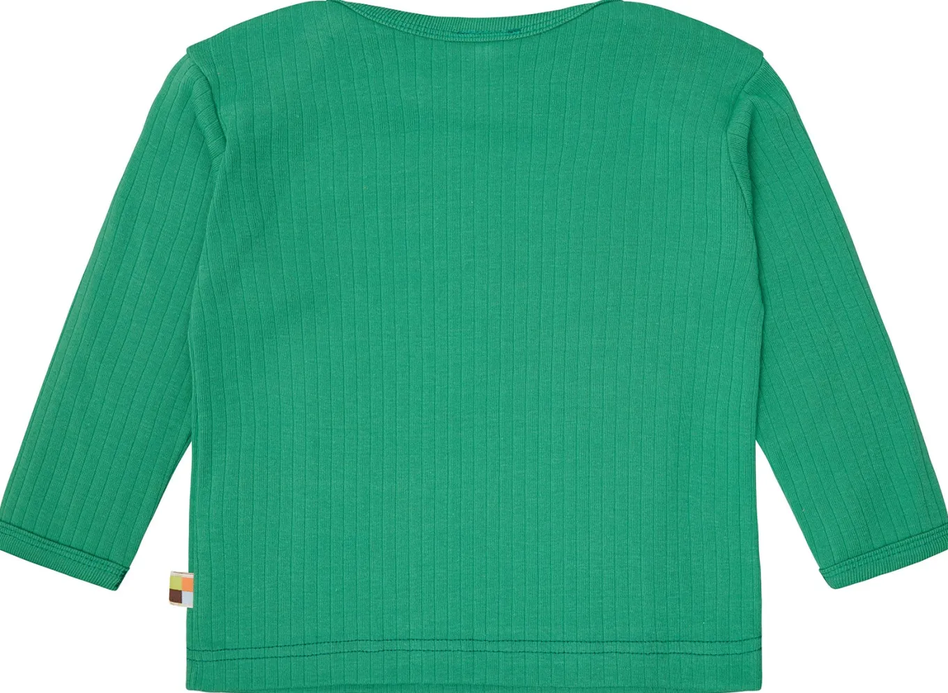 Shirt langarm Uni mit Rippe