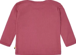 Shirt langarm Uni mit Rippe